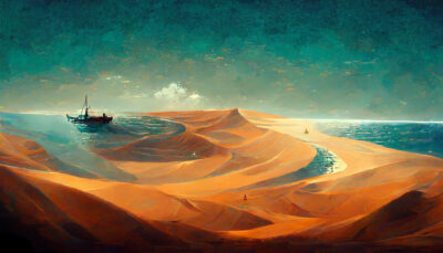 海の中にある砂漠