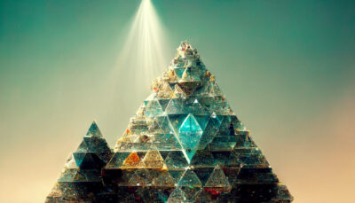 ダイヤで出来たピラミッド