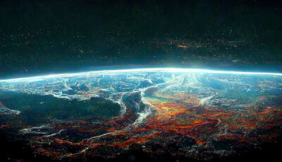 1000年後の地球を宇宙から見る