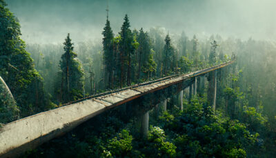 森の高速道路