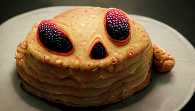 ホールケーキ型の宇宙人