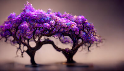 紫の木