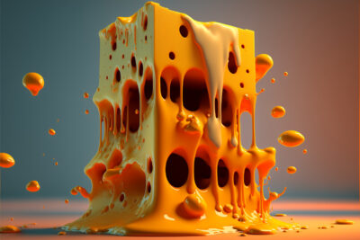 おいしそうにとろけるチーズ