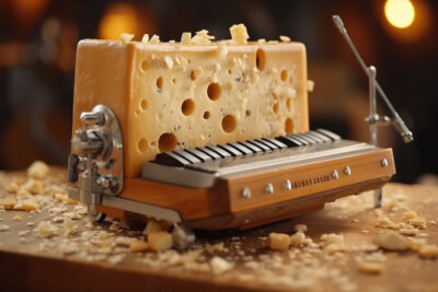 チーズとクラッカーでできた楽器
