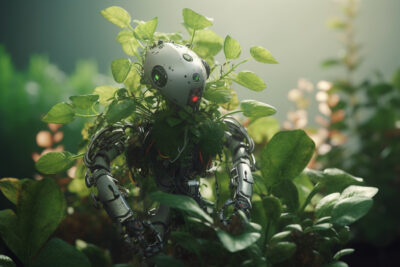 植物に偽装された光合成や成長ができるロボット